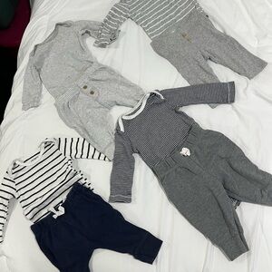 Carter's Gray and Navy Kids Matching Sets